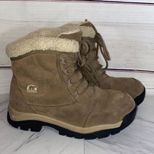 Sorel Waterfall Waterproof Low Lace Up Leather Hiking Boots Size 8